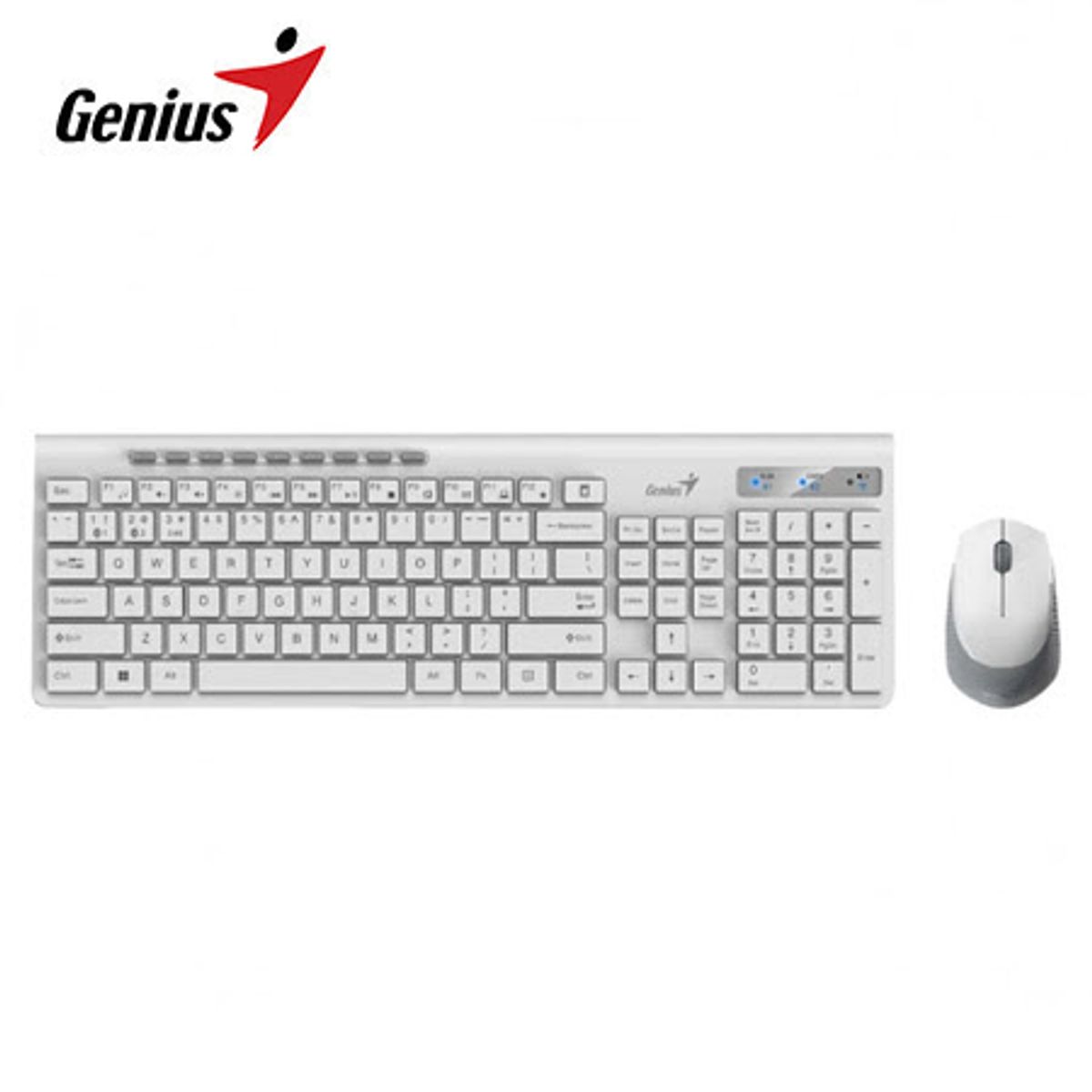 GENIUS - TECLADO Y MOUSE BLUETOOTH GENIUS BLANCO SLIMSTAR 8230