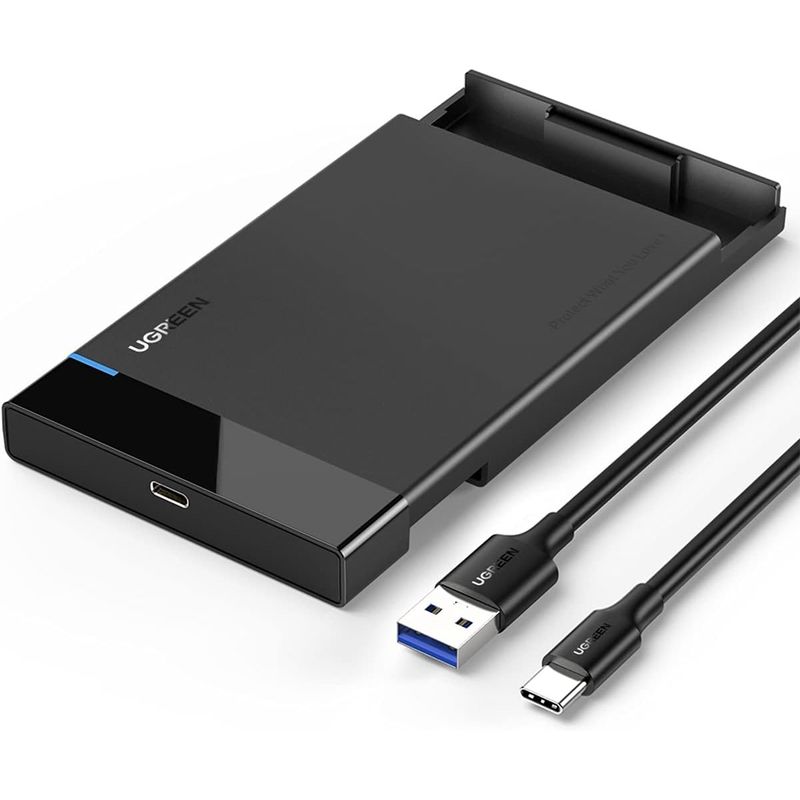 UGREEN - Caja De Disco Duro 2.5" USB-C 3.1 A Sata Ill 6 Gbps Con UASP