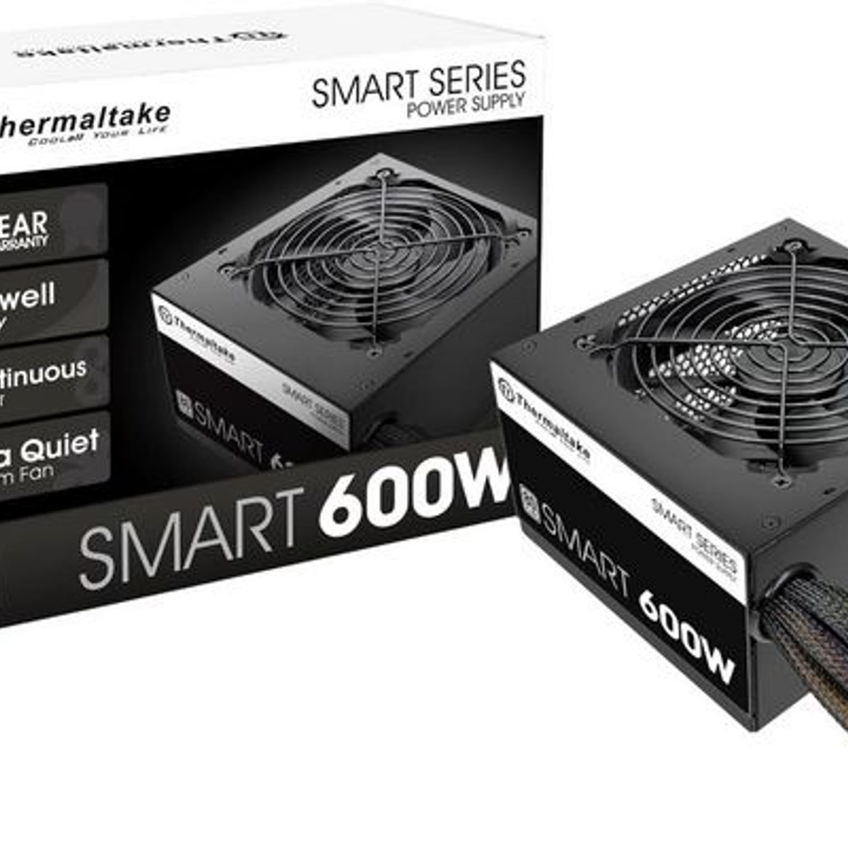 THERMALTAKE - FUENTE DE PODER THERMALTAKE SMART SERIES 600W  POWER SUPPLY 80 PLUS