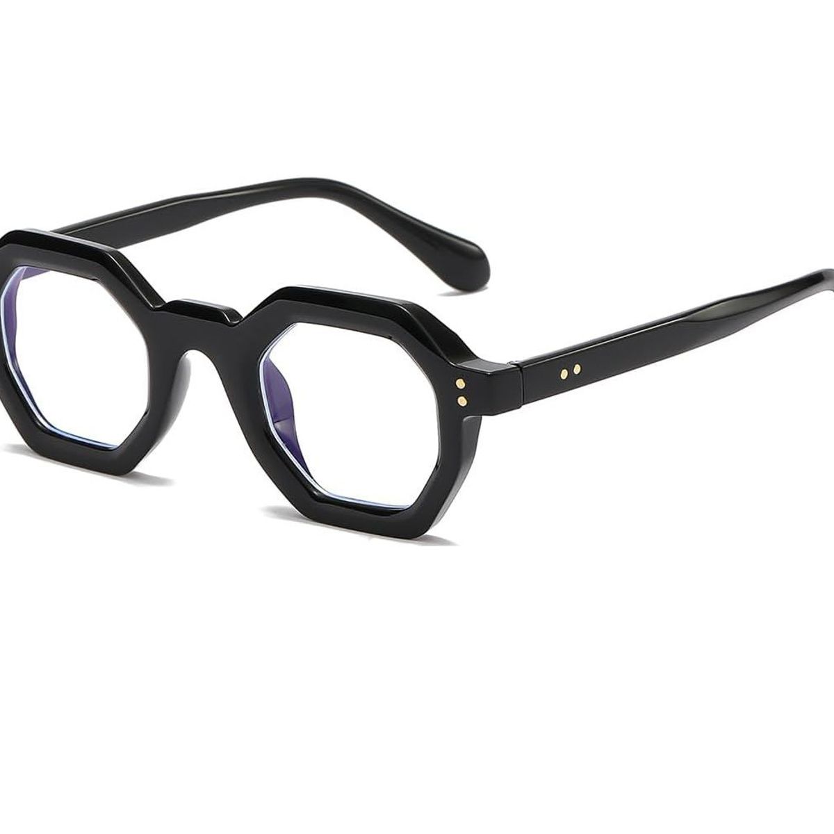 GENERICO - Montura De Gafas Redondas Para Lentes Estilo Octagonal