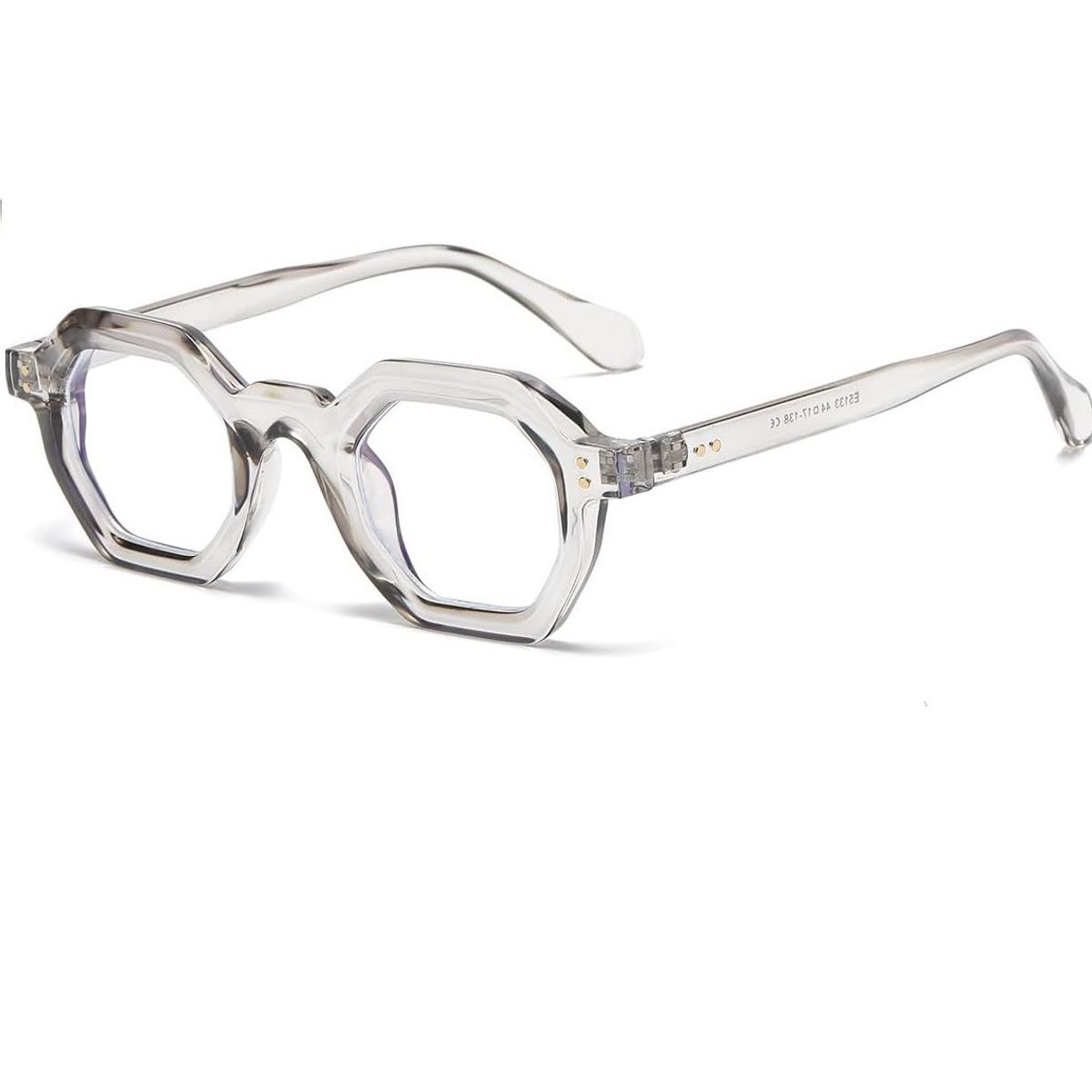 GENERICO - Montura De Gafas Redondas Para Lentes Estilo Octagonal