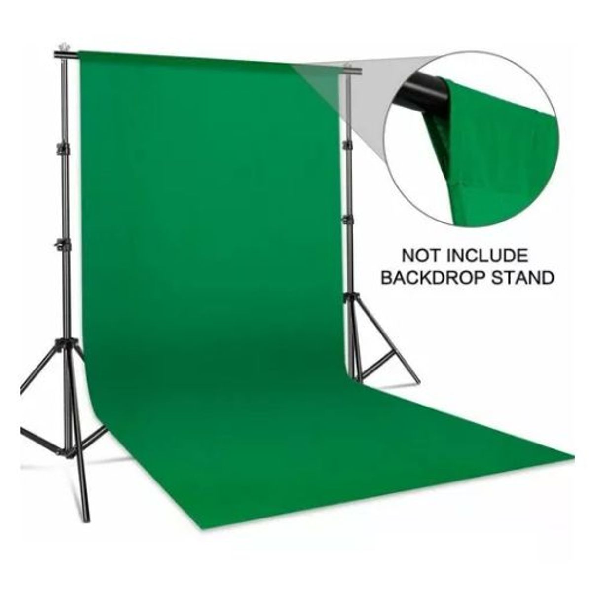 GENERICO - Tela Telon Fondo Foto Estudio Fotografia Fondo Lino Verde 3m