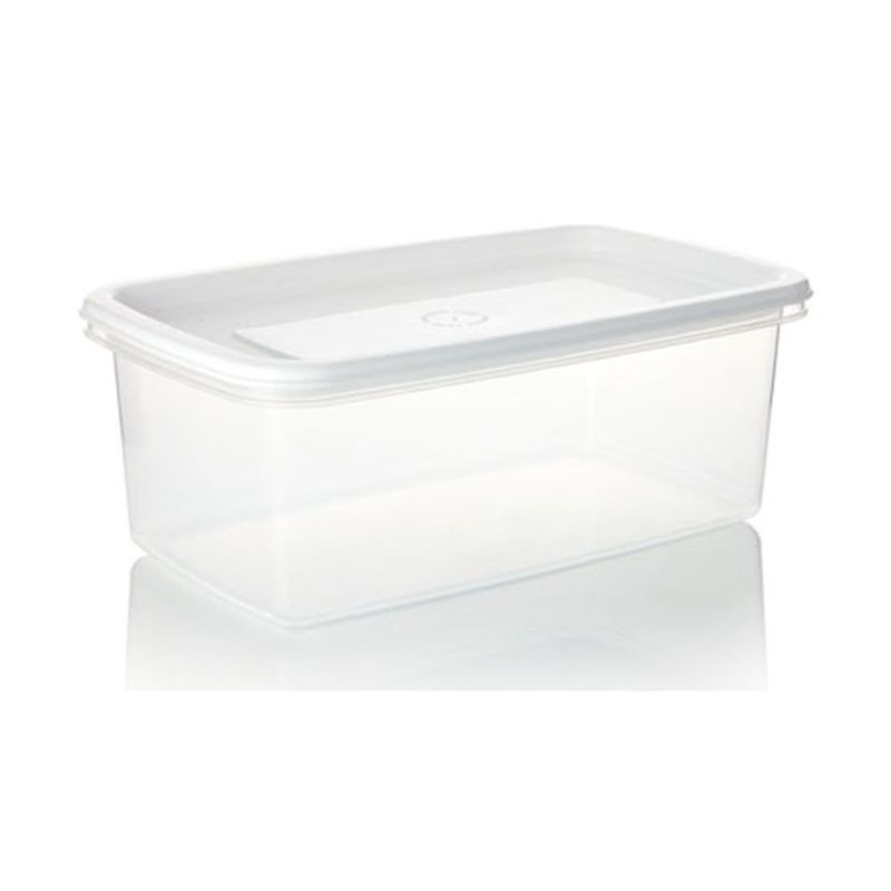 ESTRA - Recipiente  Plastico Rectangular 2L Blanco