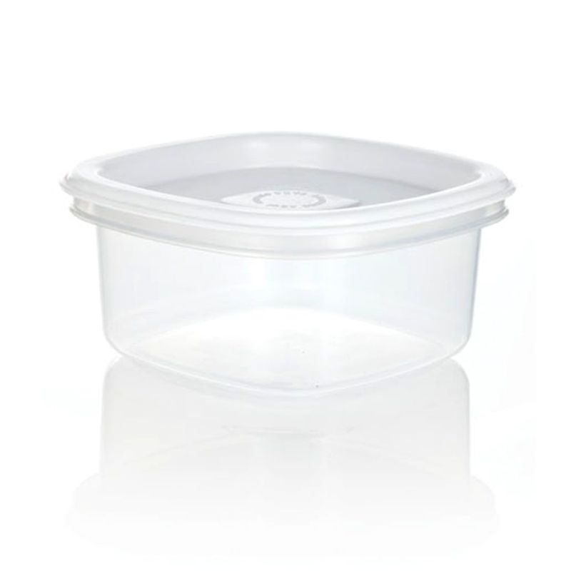 ESTRA - Recipiente Plastico Cuadrado 07L Blanco