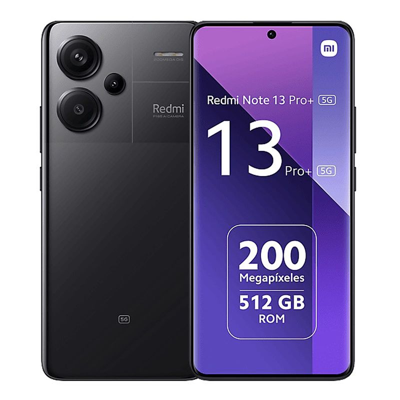 XIAOMI - Celular Xiaomi Redmi Note 13 PRO PLUS 5G 512GB 12GB RAM Negro