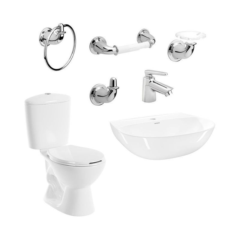 CORONA - Combo corona manantial pro redondo botón sin pedestal blanco
