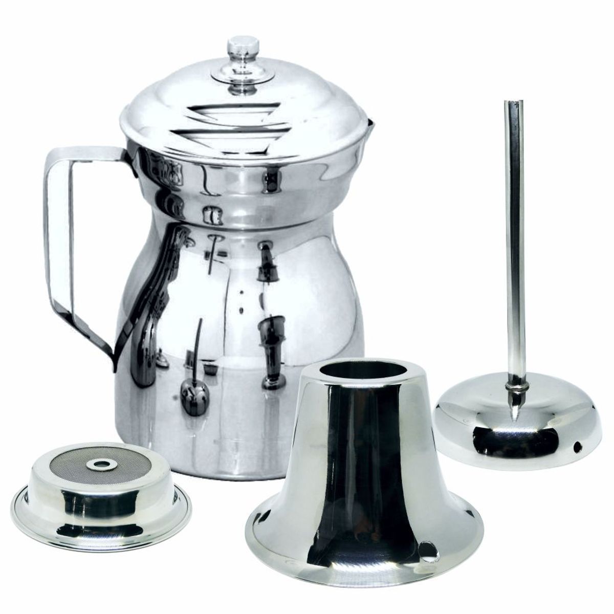 GENERICO - Olleta Chocolatera Cafetera En Acero Quirúrgico Inoxidable 1 Litro