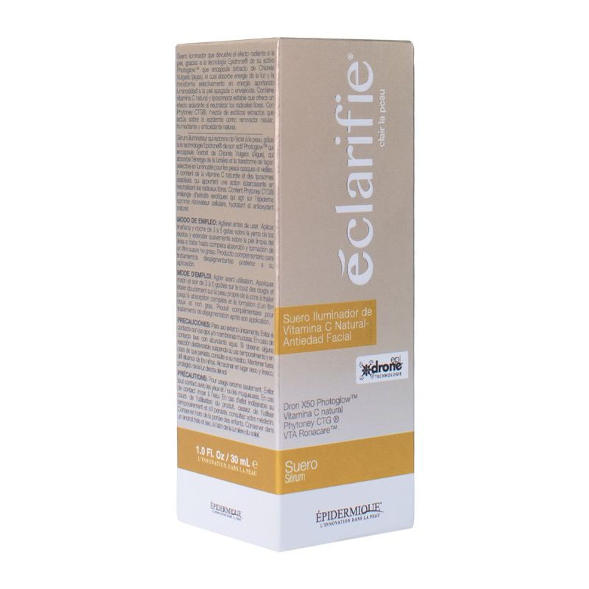 EPIDERMIQUE - éclarifie Suero Iluminador de Vitamina C Natural