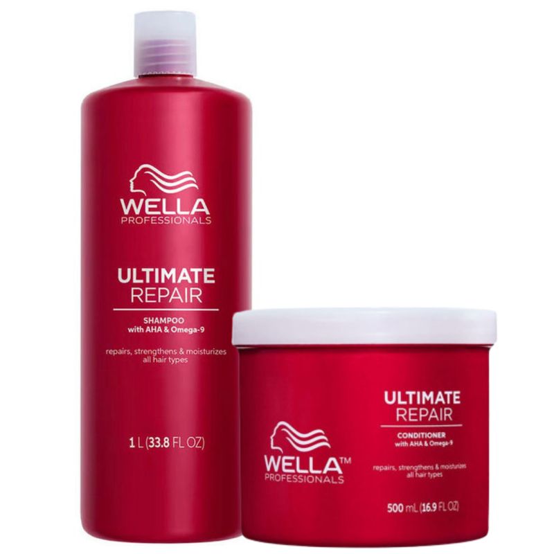 WELLA - WELLA DUO SHAMPOO 1L - ACONDICIONADOR ULTIMATE REPAIR 500ml