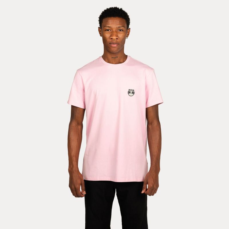 CIAMPINO - Camiseta Basica Perezoso - Rosa