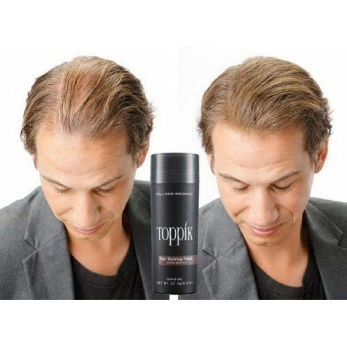 TOPPIK - Tarro Fibra Capilar Color Negro 27.5 gr Toppik