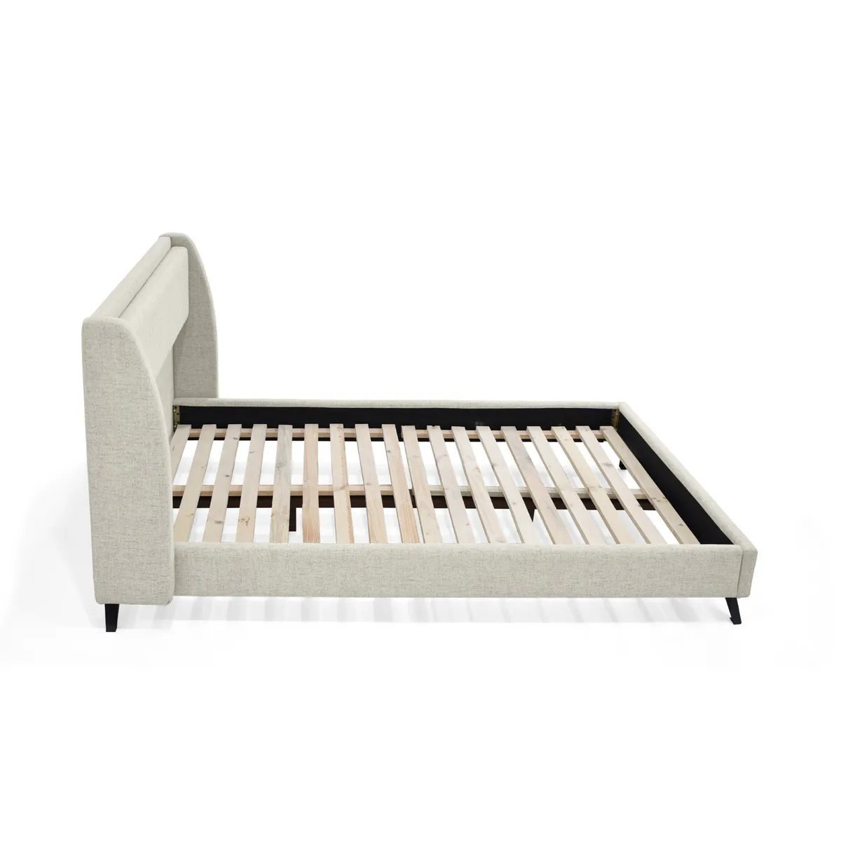 VENECIA - Cama Doble Siena Tela Taupe