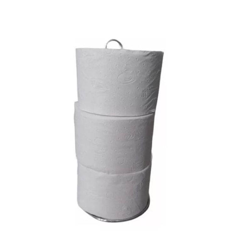 GENERICO - Soporte Organizador Metalico Rollos Rollo Papel Higienico 1a