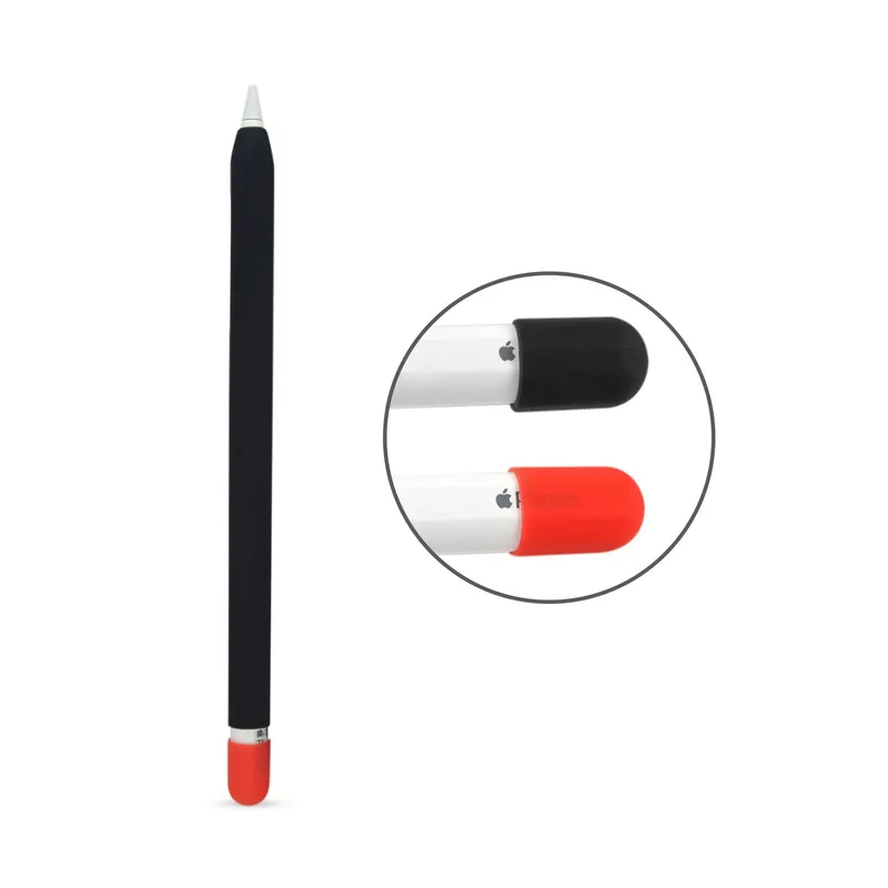 GENERICO - Estuche Protector Para Lápiz Óptico Compatible iPhone 2da Generación Negro