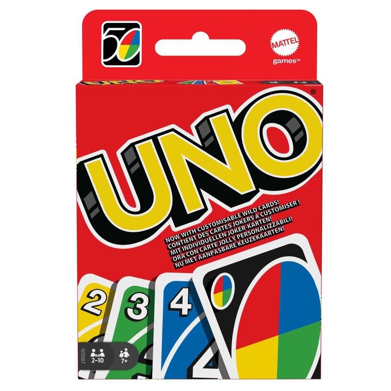 UNO - Juego Cartas Uno clásicos de diversión familiar  108 piezas