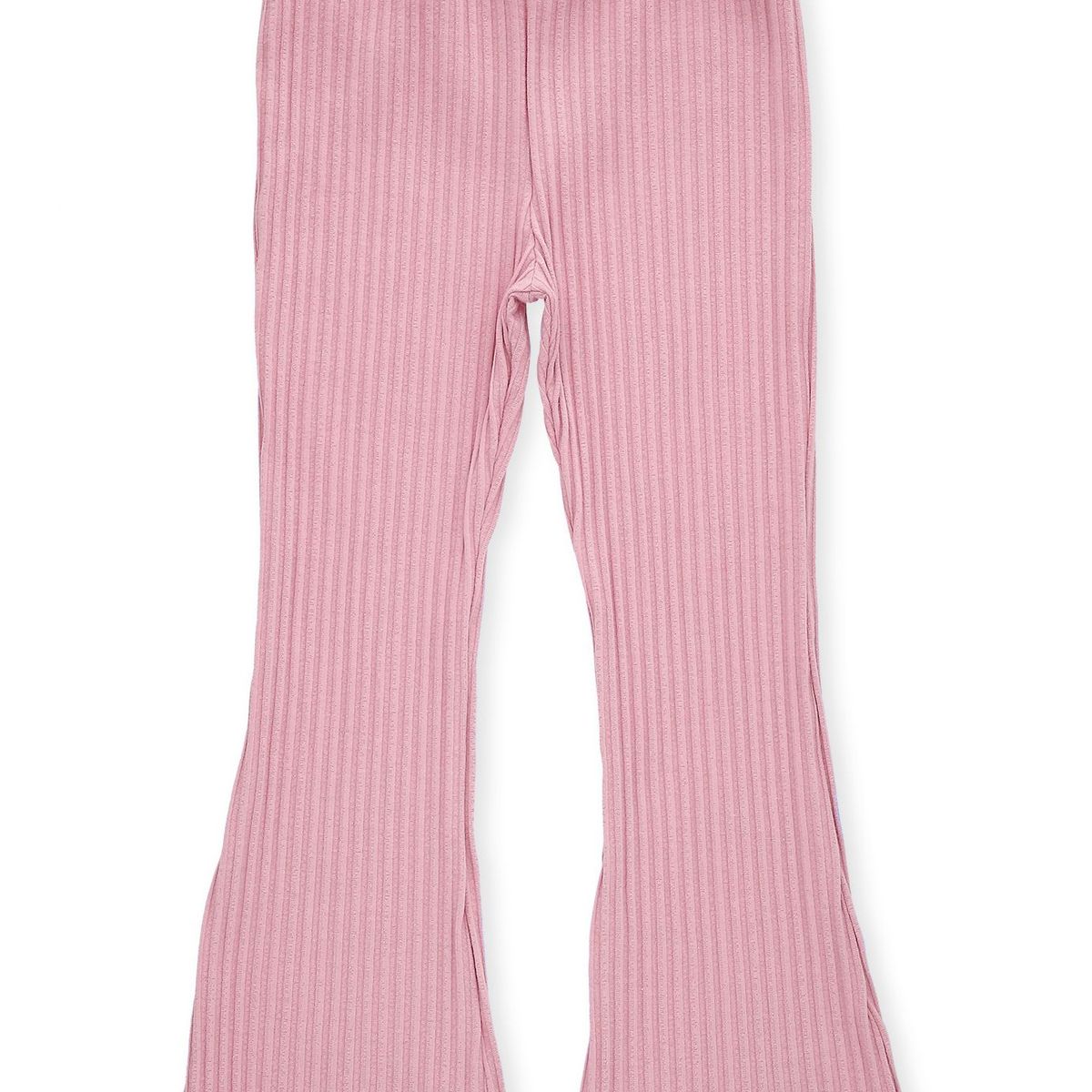 BABY PLANET - Pantalón Rosado Claro Fondo Entero Con Bota Ancha Y Pretina Resortada Para Bebé Niña