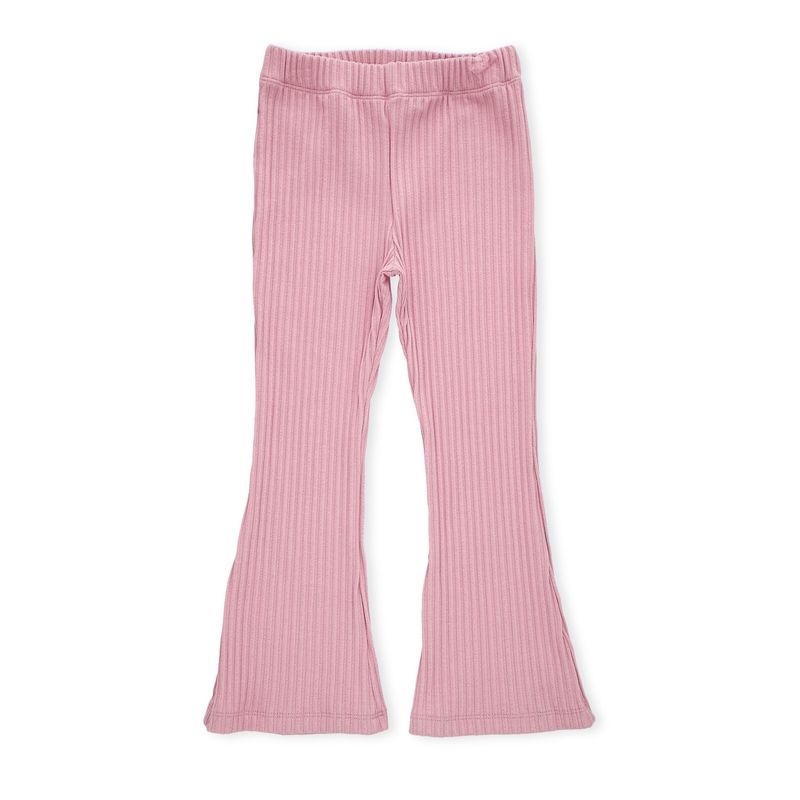 BABY PLANET - Pantalón Rosado Claro Fondo Entero Con Bota Ancha Y Pretina Resortada Para Bebé Niña