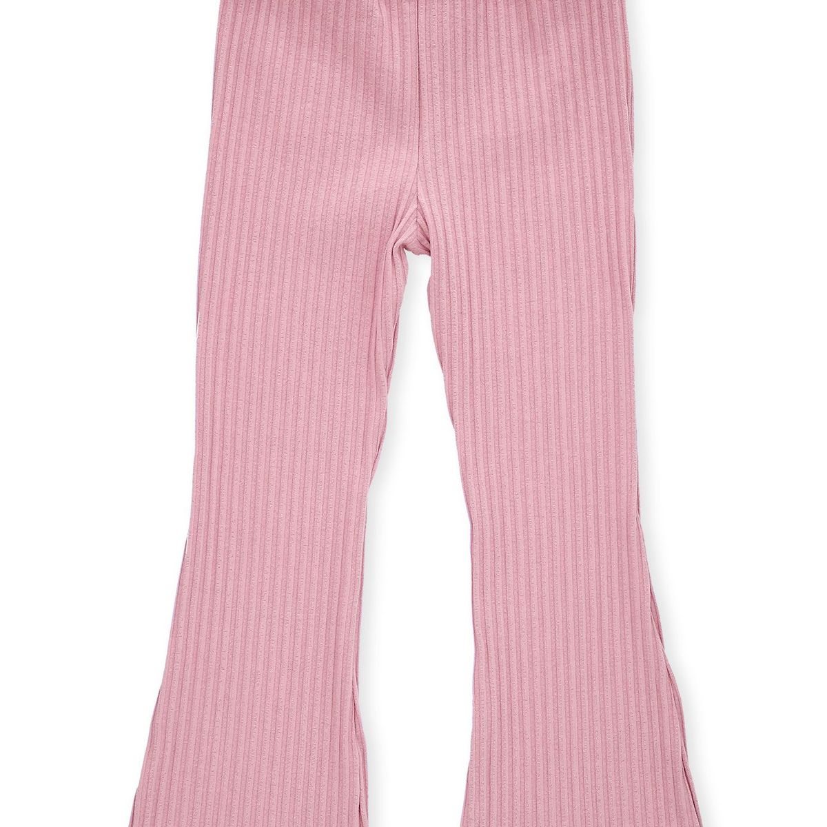 BABY PLANET - Pantalón Rosado Claro Fondo Entero Con Bota Ancha Y Pretina Resortada Para Bebé Niña