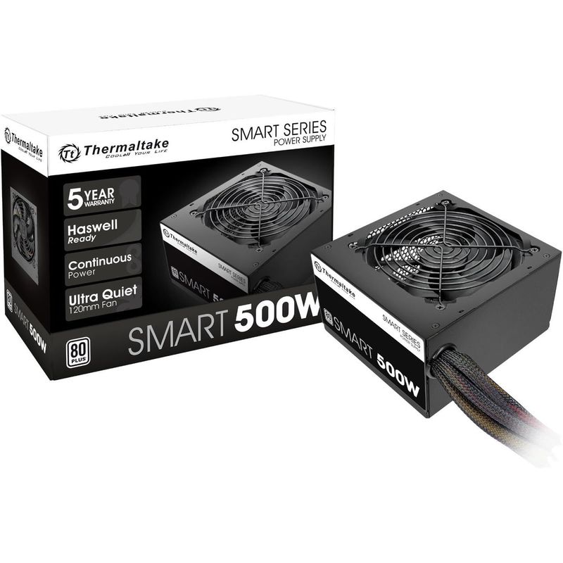 THERMALTAKE - Fuente Thermaltake 500W REAL 80 PLUS SMART