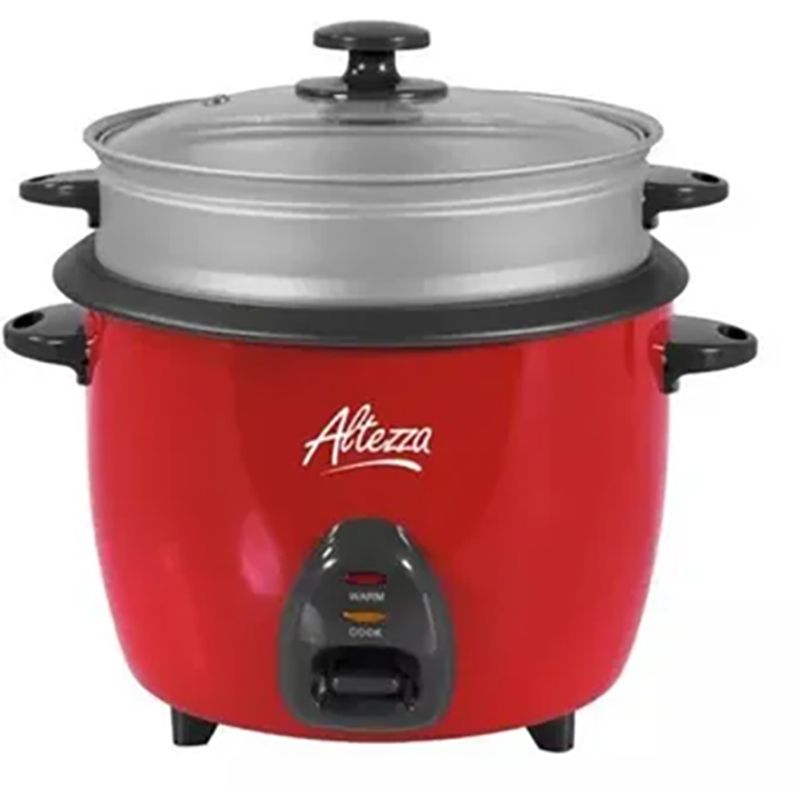 ALTEZZA - Olla Arrocera Altezza con Vaporera de 1,8 L Rojo