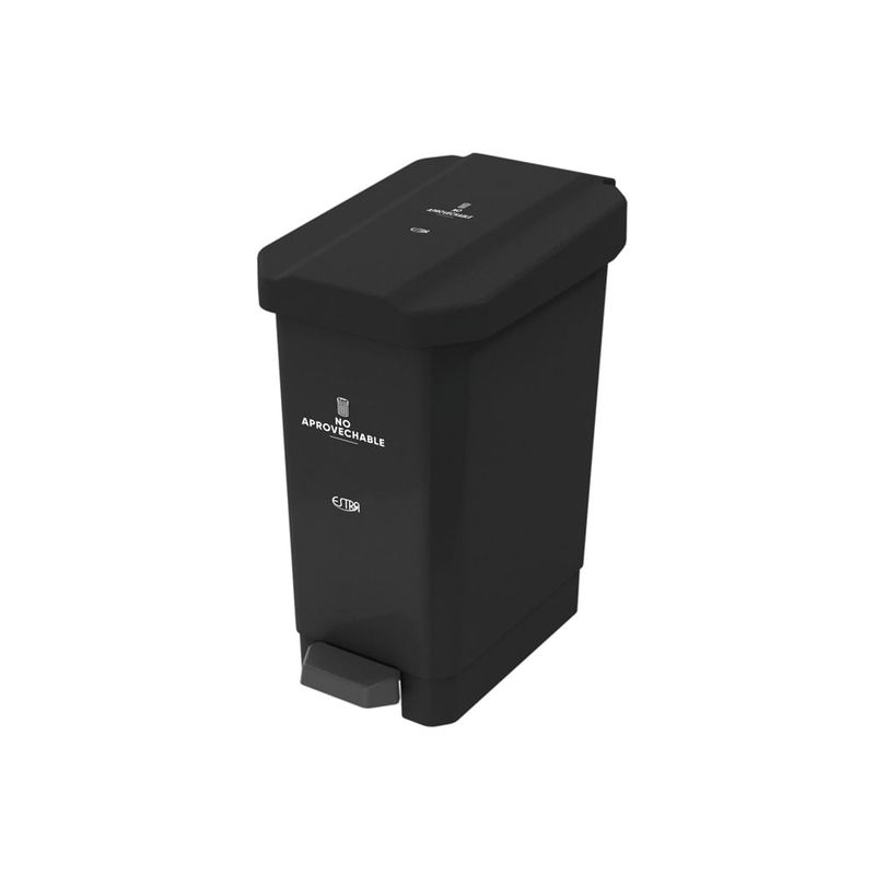 ESTRA - Canecas EstraBins pedal 22 L Negro - No aprovechable
