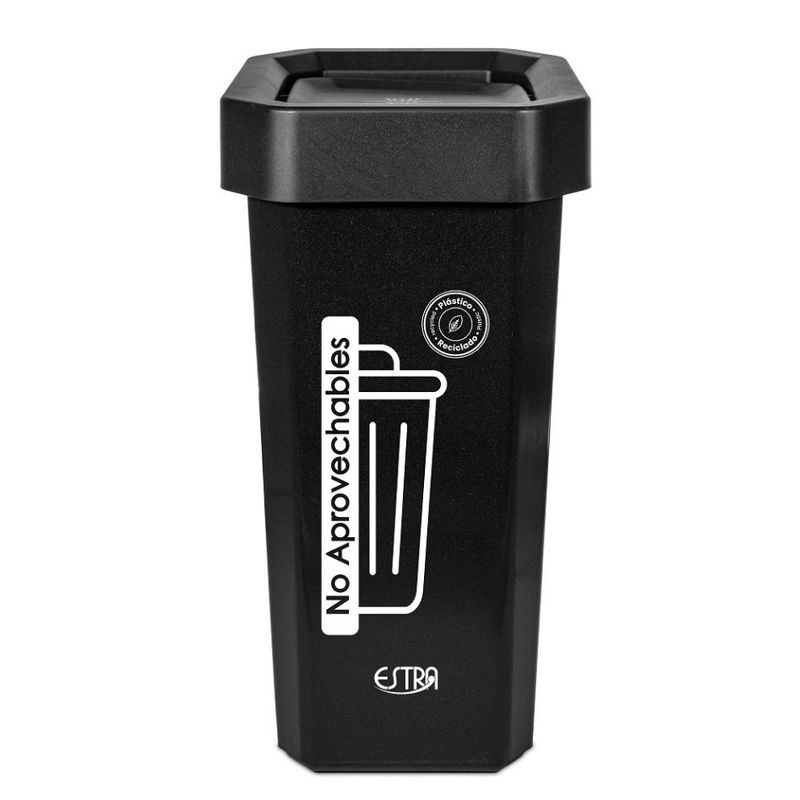ESTRA - Caneca-Papelera Ecobins Vaiven 53L Negro-No Aprovechable