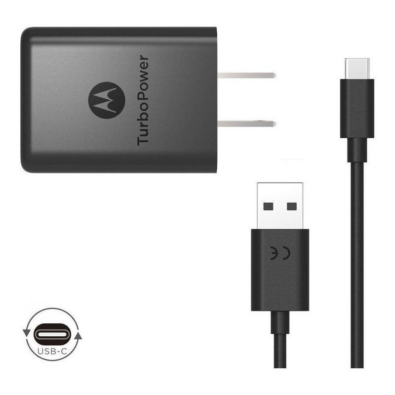 MOTOROLA - Cargador Motorola Turbo 18w Moto G7 G30 One G10 G20 G30 G22