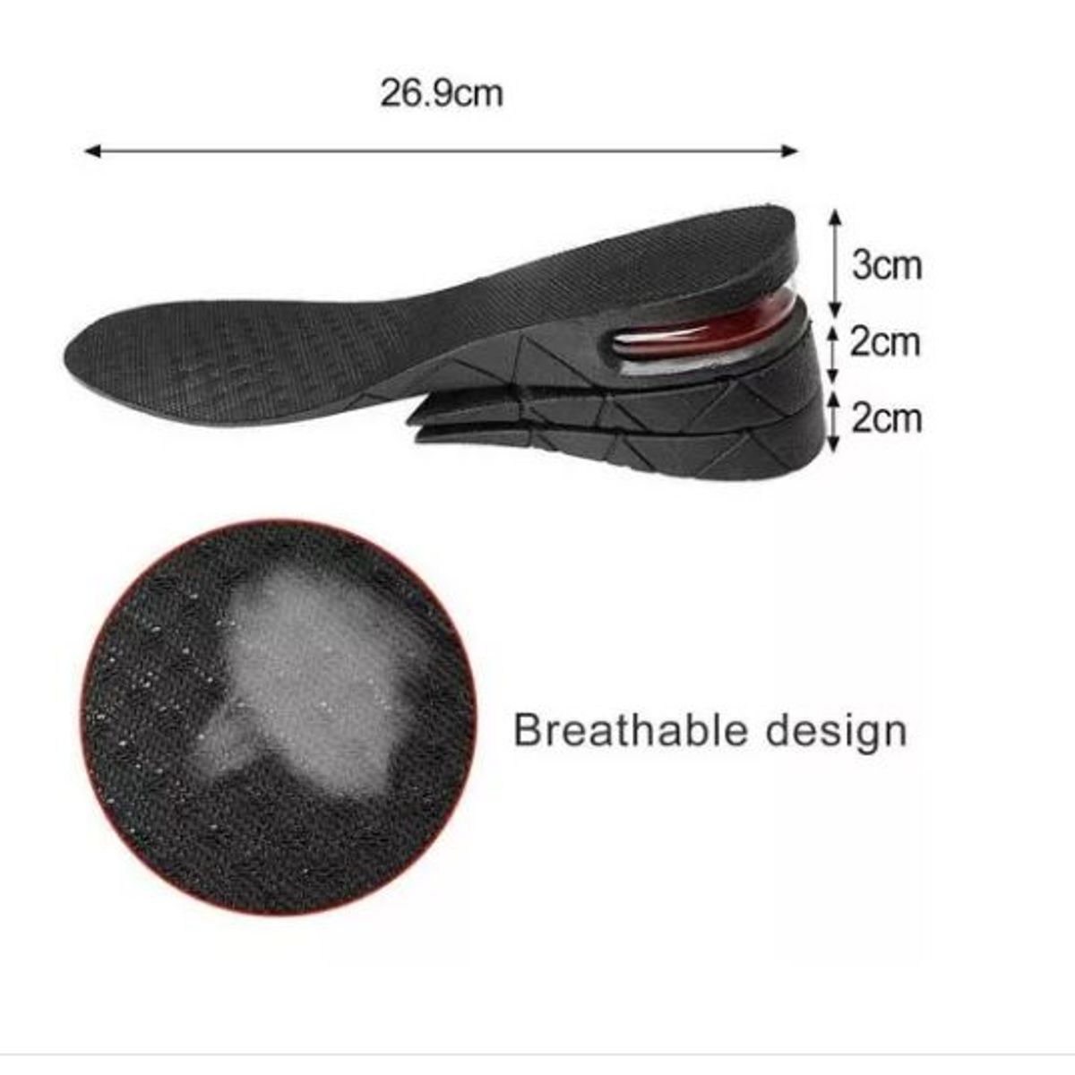GENERICO - Plantillas Incrementar Aumentar Altura Estatura Camara Aire