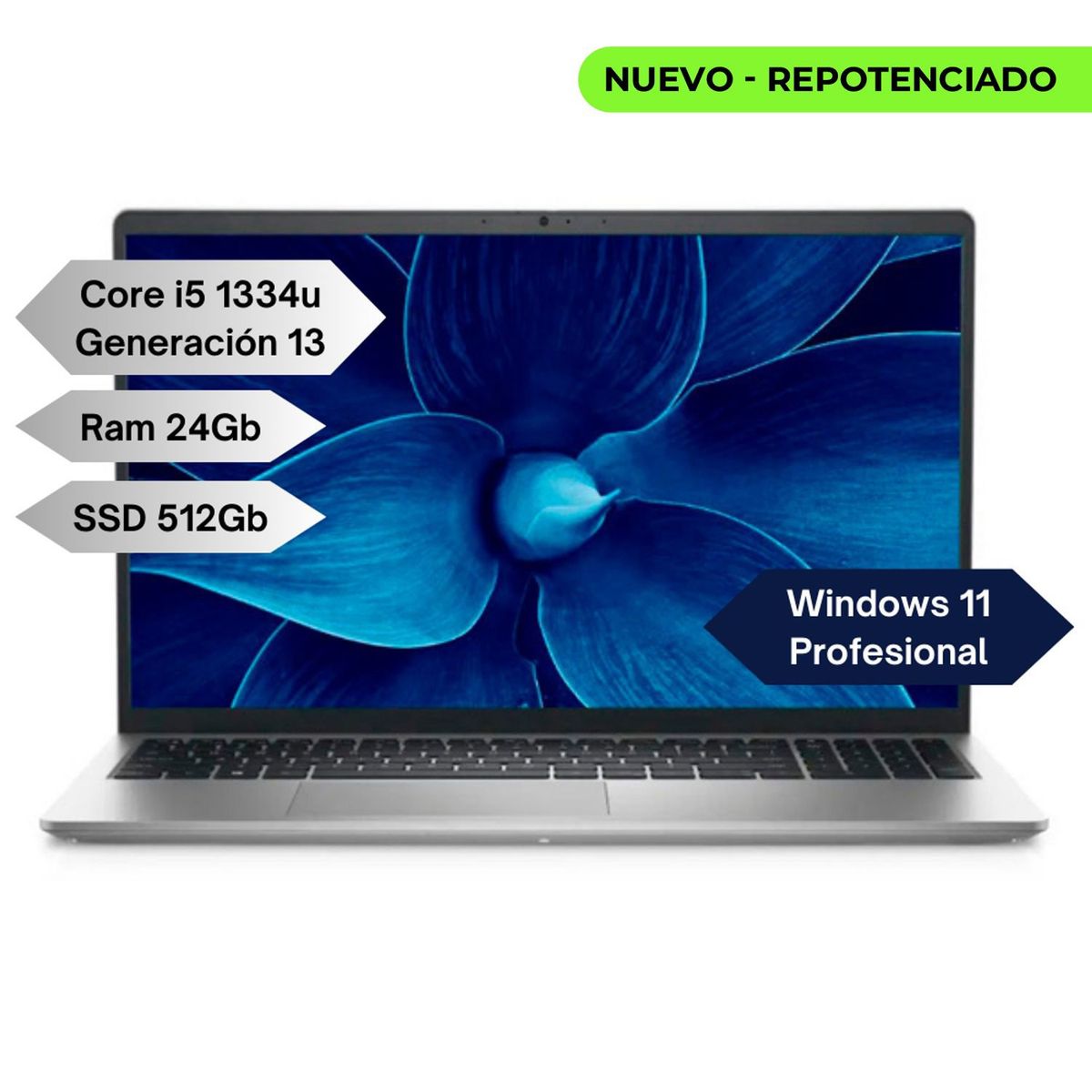 DELL - DELL 3530 - Core i5 1334U Gen 13 - Ram 24GB SSD 512GB - 15,6" FHD - WINDOWS 11 PROFESIONAL