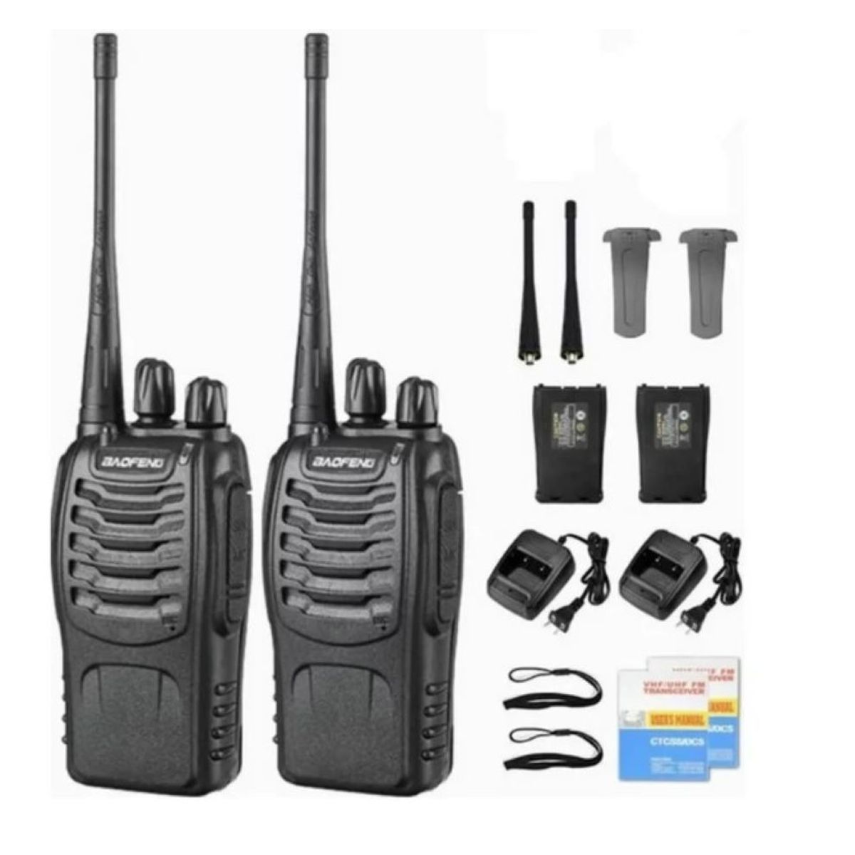 ZHOPI CO - Radio Walkie Talkie Baofeng Bf-888s Uhf X2 Bateria 2800m Ah