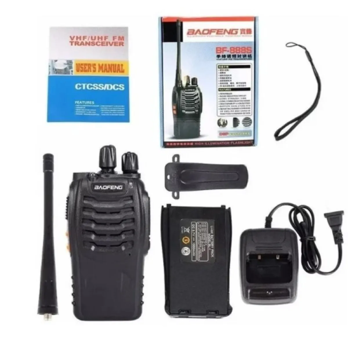 ZHOPI CO - Radio Walkie Talkie Baofeng Bf-888s Uhf X2 Bateria 2800m Ah