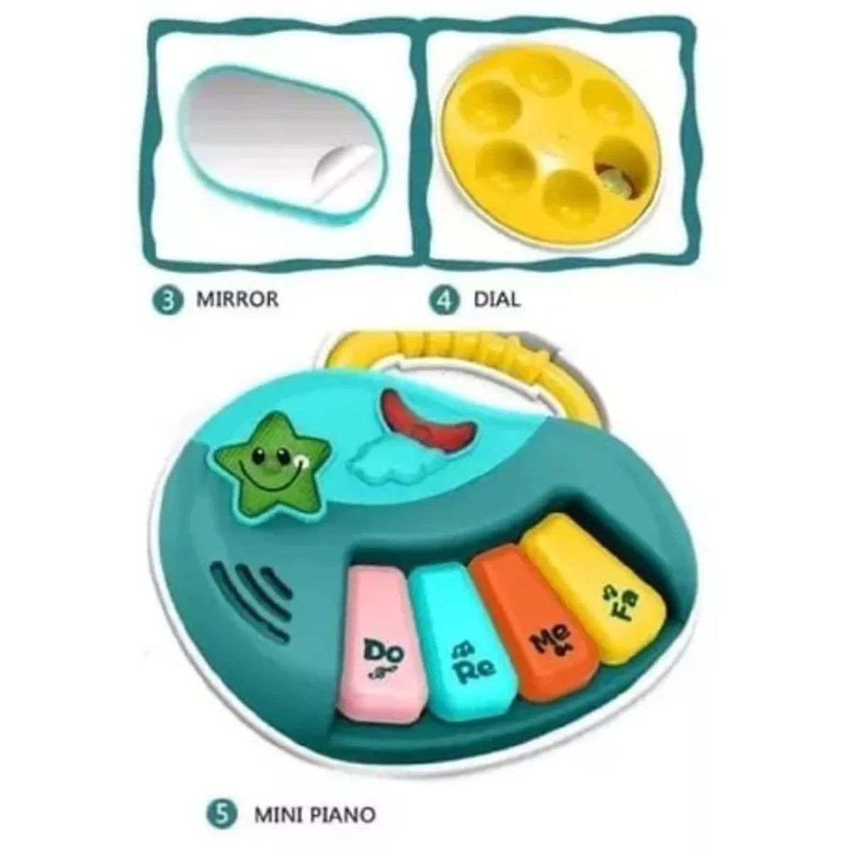 ONE PIXEL - Caminadora Andadera Didactica Infantil Music Para Bebes