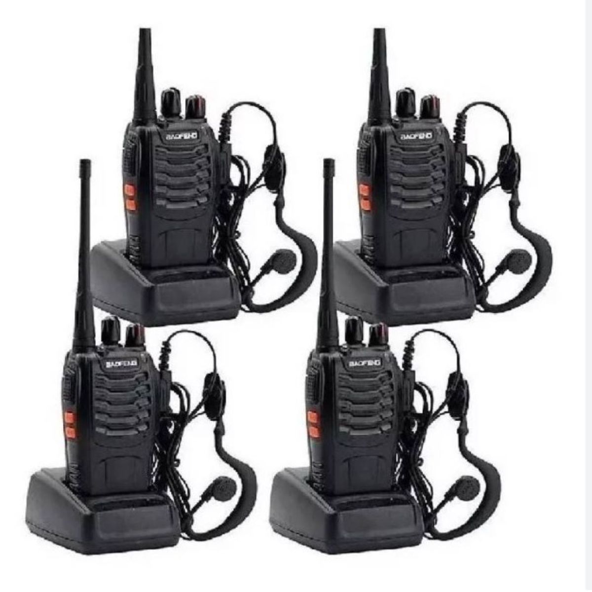 ZHOPI CO - Radio Walkie Talkie Baofeng Bf-888s Uhf X 4 Bateria 2800m Ah