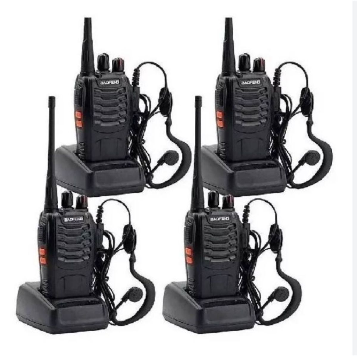 ZHOPI CO - Radio Walkie Talkie Baofeng Bf-888s Uhf X 4 Bateria 2800m Ah