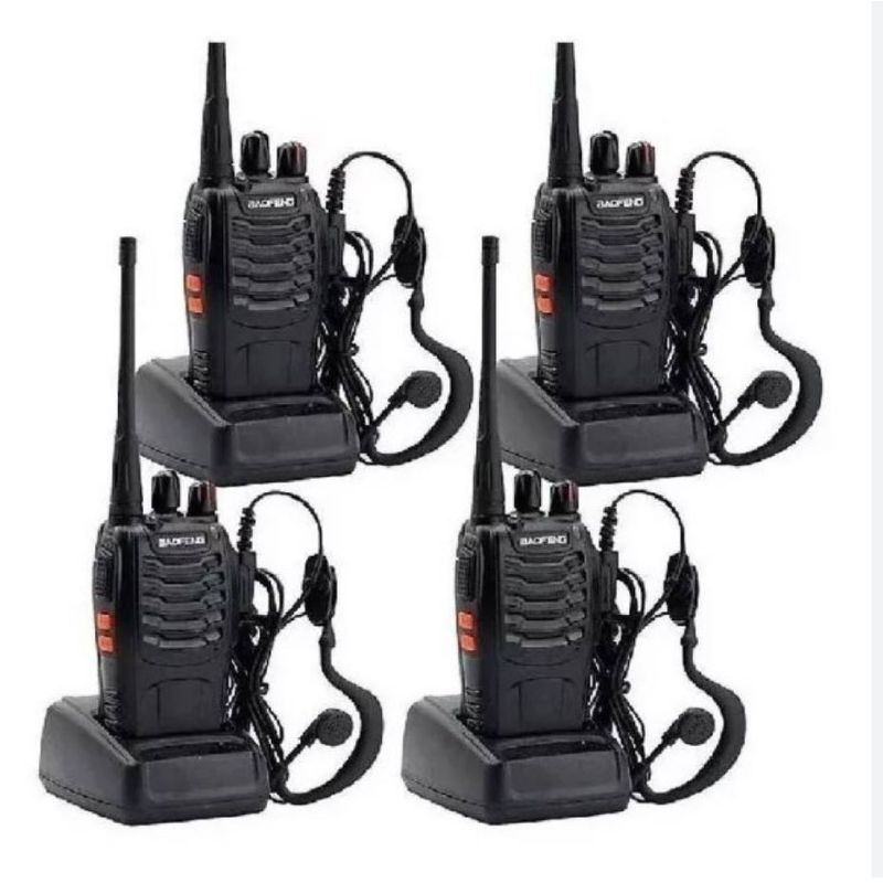 ZHOPI CO - Radio Walkie Talkie Baofeng Bf-888s Uhf X 4 Bateria 2800m Ah