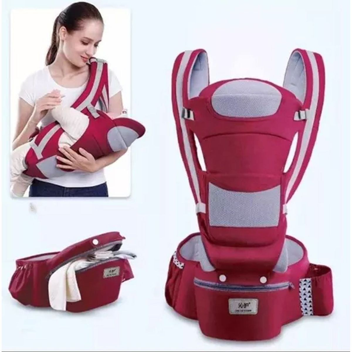 ONE PIXEL - Cargador Canguro Ergonómico Para Bebe De 0 A 36 Meses