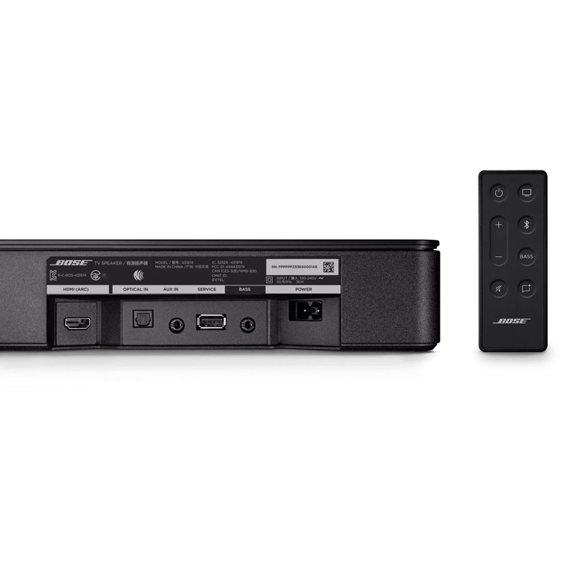 BOSE - Bose TV Speaker Barra de Sonido Negro