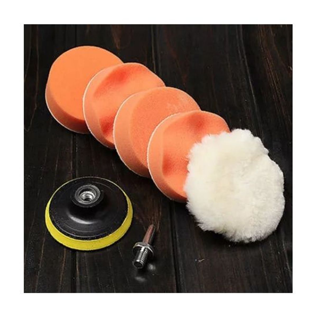 GENERICO - Discos Pomos Polichar Brillar Carro Taladro Polichador De 3