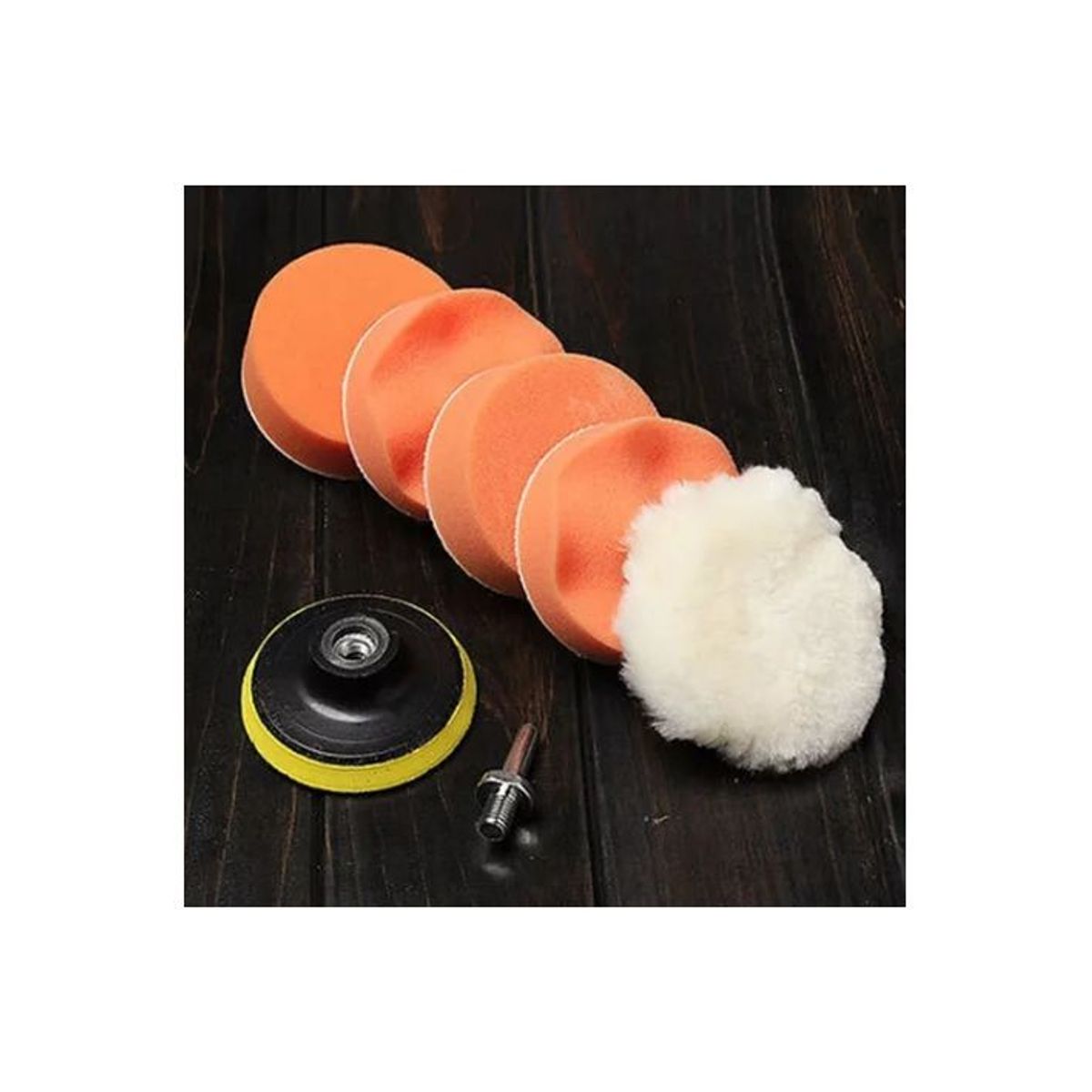 GENERICO - Discos Pomos Polichar Brillar Carro Taladro Polichador De 3