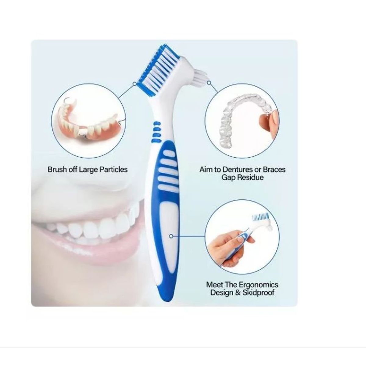 GENERICO - 1 Cepillo Dental Protesis Ortodoncia Tratamiento Braquet