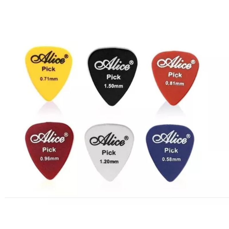 GENERICO - Caja X12 Plumilla Picks Guitarra Eléctrica Acústica Alice 1a
