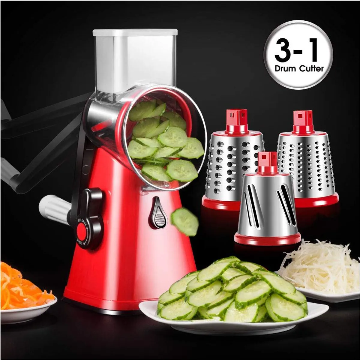 GENERICO - Rallador De Verduras Multifuncional Tipo Molino