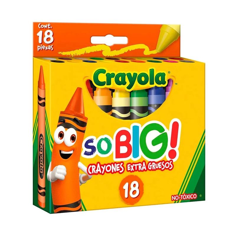 POINTER - Crayones Extra Jumbo So Big Crayola X 18 Unds No Toxico