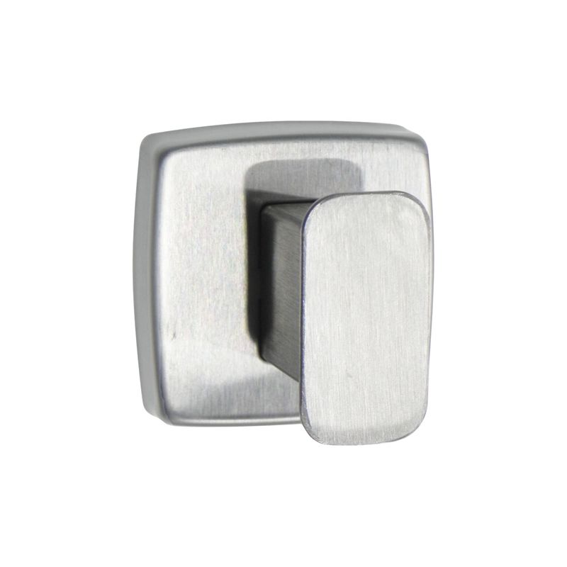 ACCESORIOS Y ACABADOS - Percha Sencilla Cuadrada En Acero Inoxidable Satinado, Aya