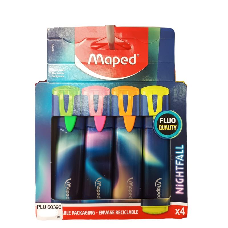 MAPED - Resaltador Nighfall Fluo x4 Maped