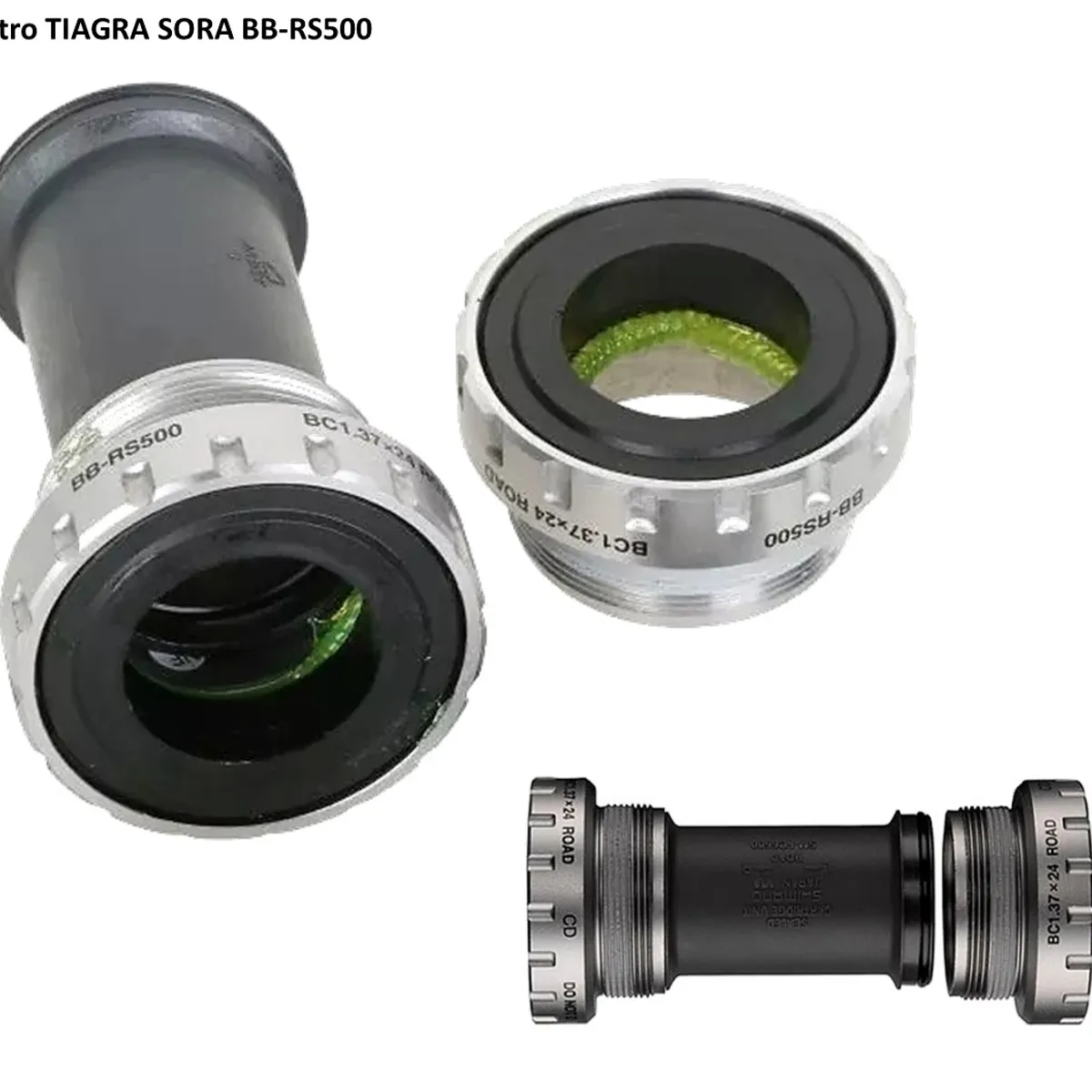 SHIMANO - Eje Centro Shimano Tiagra Sora Claris Cartucho Rs501 Ruta