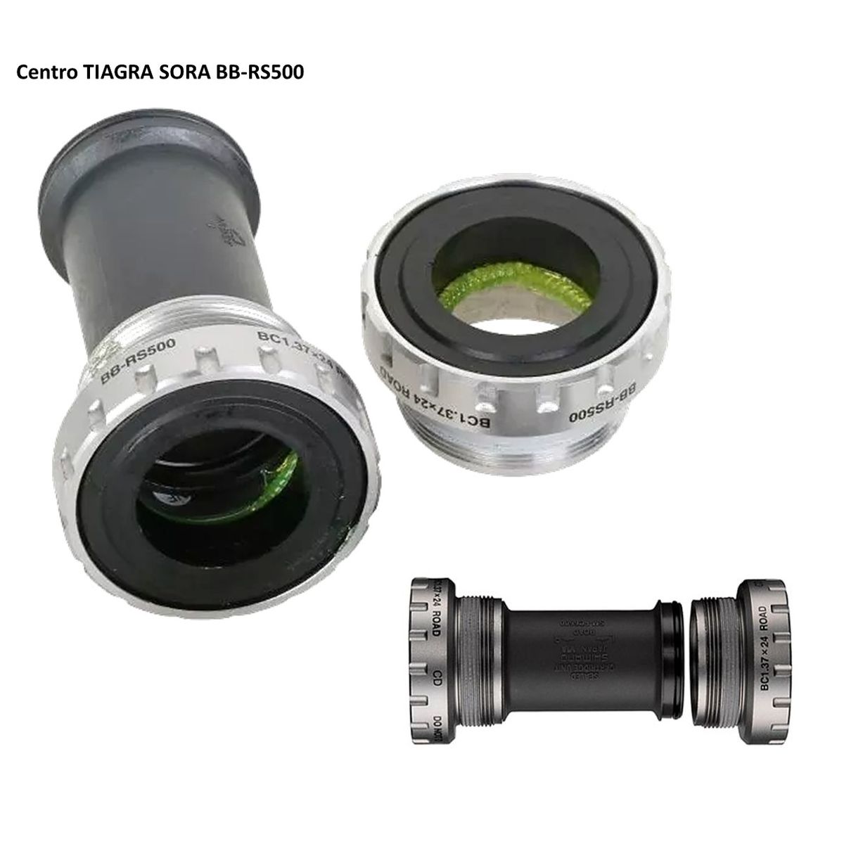 SHIMANO - Eje Centro Shimano Tiagra Sora Claris Cartucho Rs501 Ruta