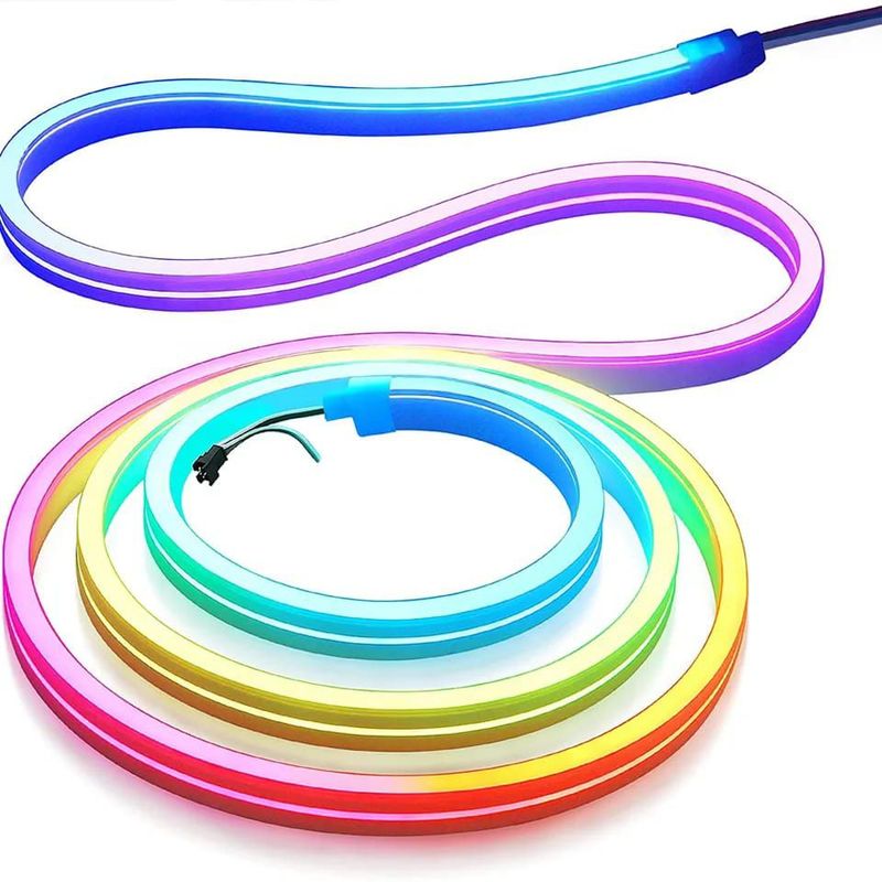 UNIVERSAL - Cinta Neon Flex Led 12v Multicolor Mas Adaptador  Control