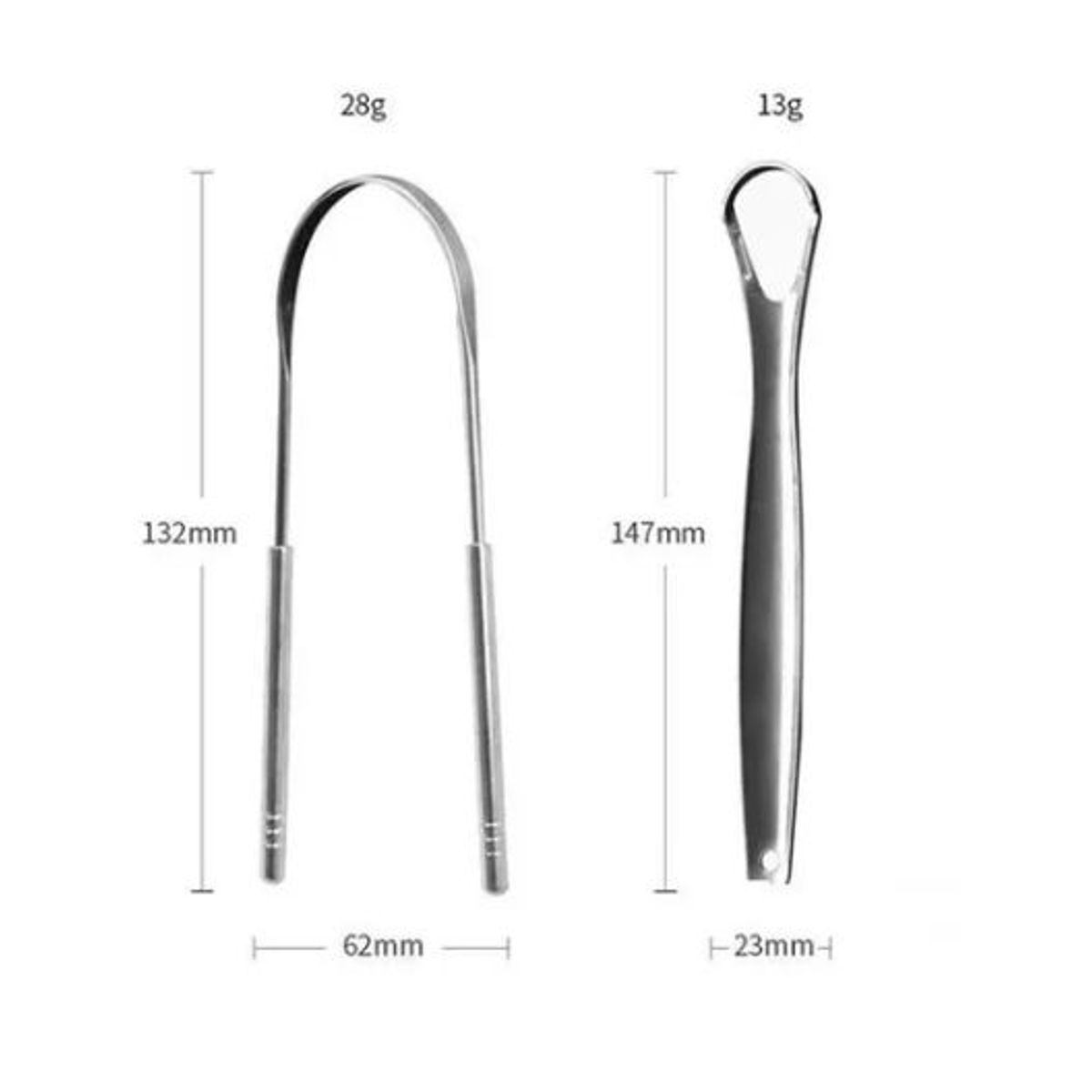 GENERICO - Limpiador Raspador De Lengua Higiene Profilaxis Oral Acero