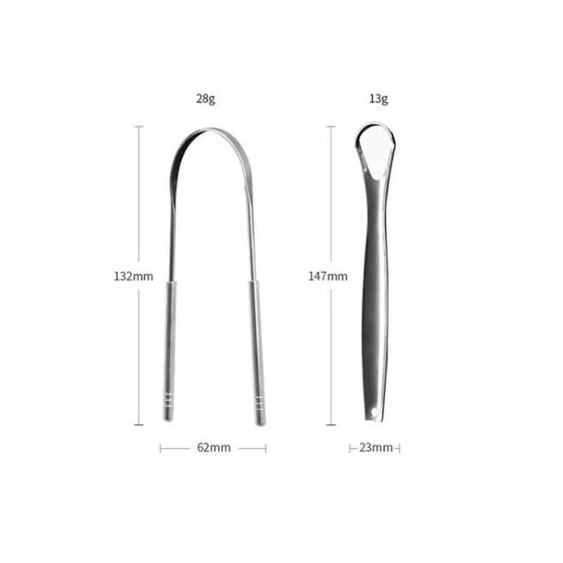 GENERICO - Limpiador Raspador De Lengua Higiene Profilaxis Oral Acero